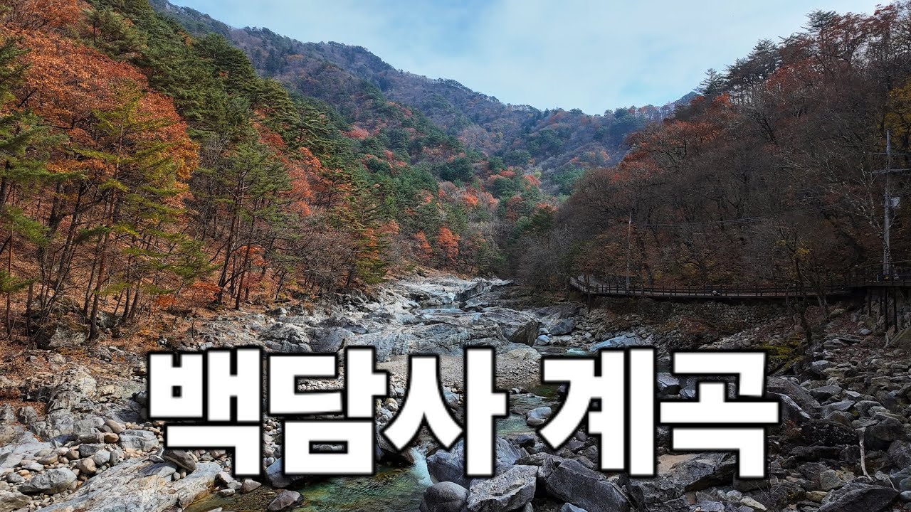 당일치기 🚌 백담주차장 →백담사 →백담주차장 13km / 백담계곡 단풍 트레킹 🚶