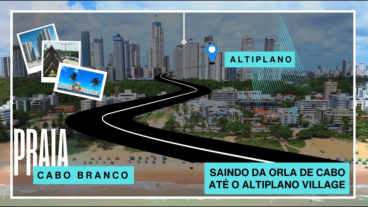 SAINDO DDA PRAIA DE CABO BRANCO ATÉ O ALTIPLANO VILLAGE - JOÃO PESSOA -PB