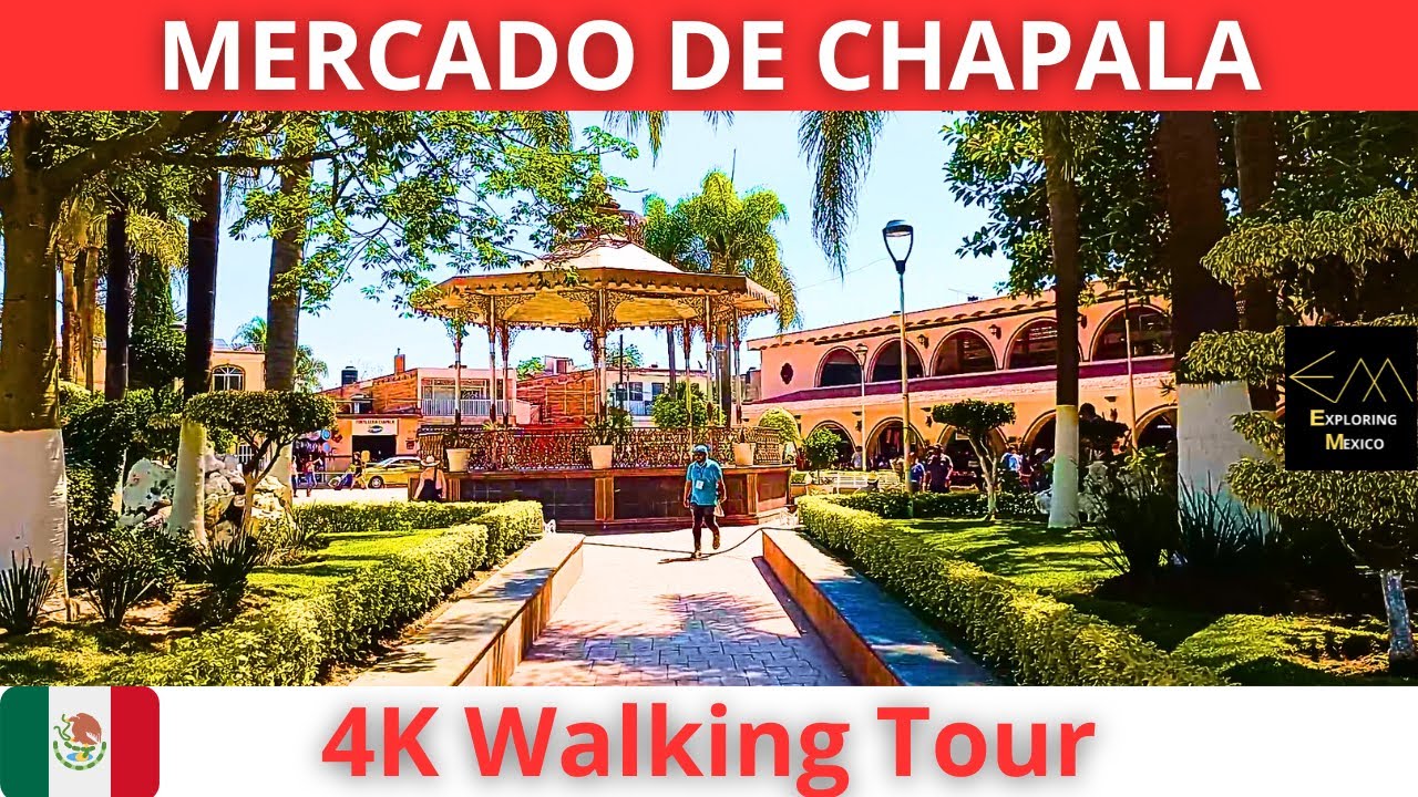 CHAPALA Mercado Municipal 4K Walking Tour | Jalisco 🇲🇽