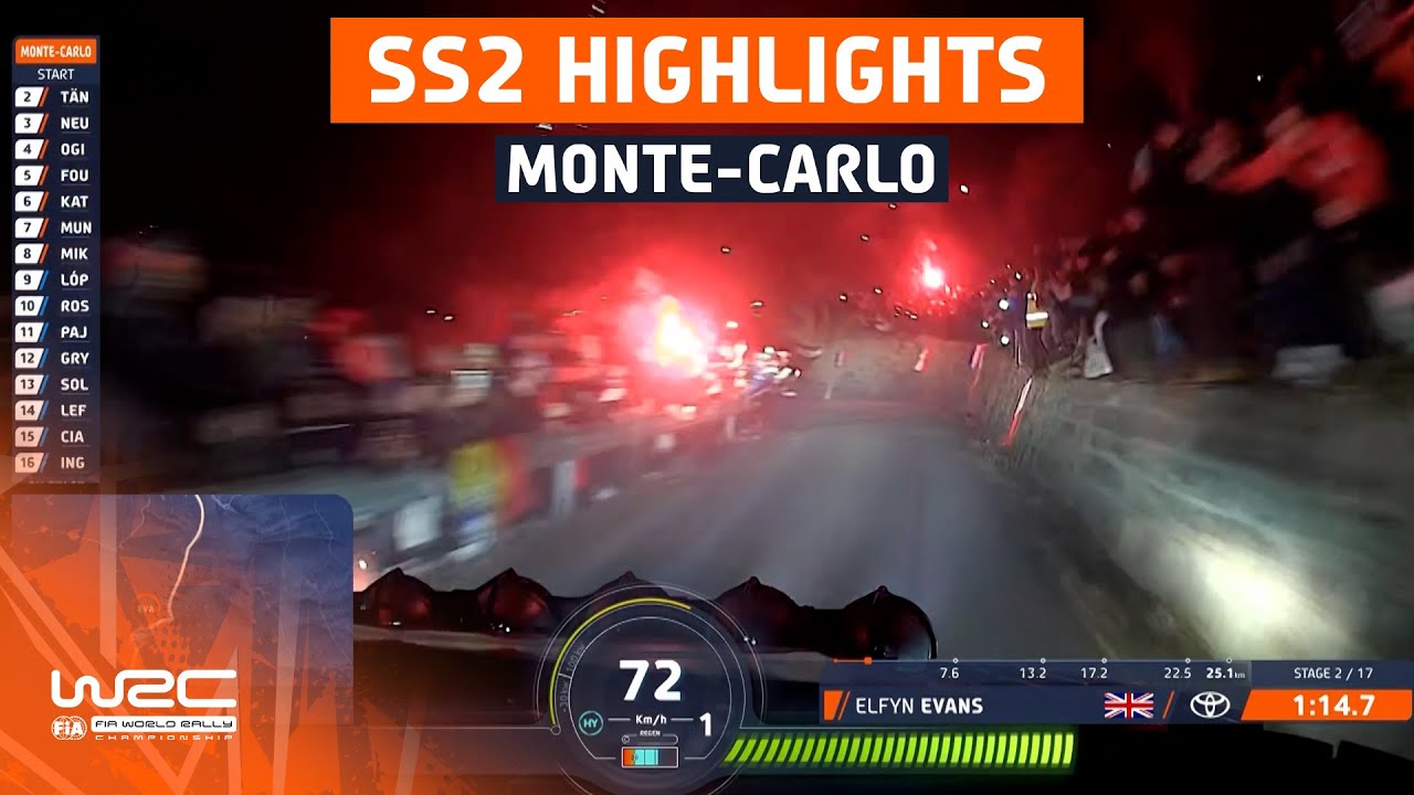 SS2 STAGE HIGHLIGHTS | WRC Rallye Monte-Carlo 2024