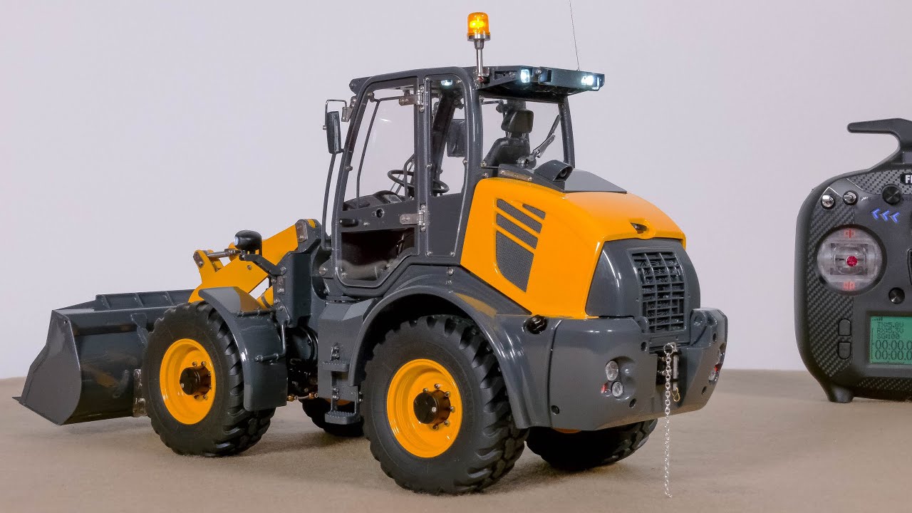 UNBOXING LESU WA100M AOUE RC HYDRAULIC WHEEL LOADER, RTR, SOUND, LIGHTS, FLYSKY ST8