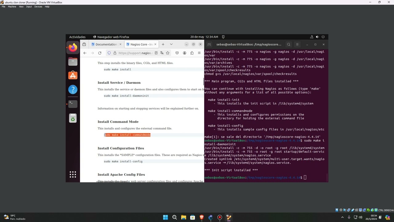 Tutorial instalación Nagios Core y agregar host para monitorización.