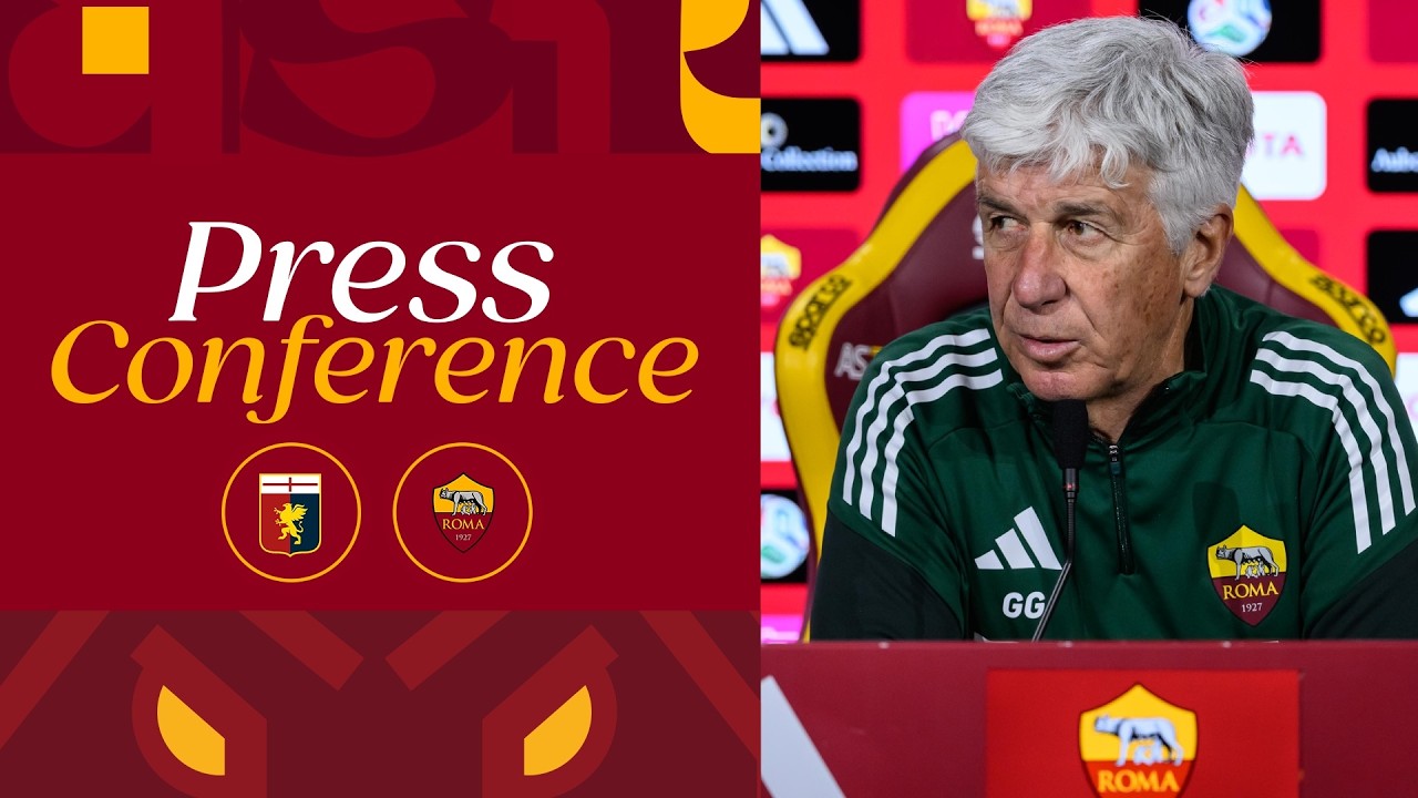 🟨 LIVE 🟥 LA CONFERENZA STAMPA DI GIAN PIERO GASPERINI ALLA VIGILIA DI GENOA-ROMA