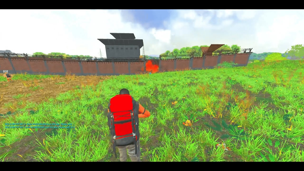 SCUM Raiding The AirField Alliance Base, 3 teams fighting for 1 Base