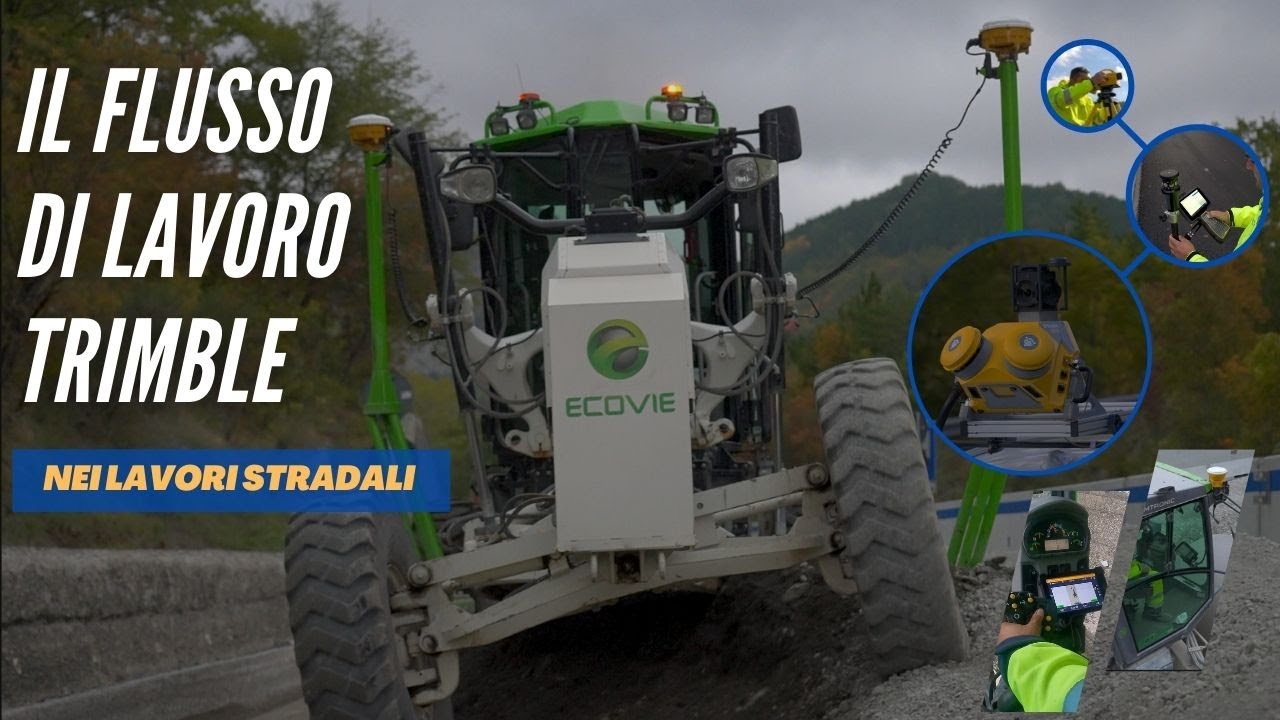 Il flusso di lavoro Trimble nei lavori stradali di Ecovie