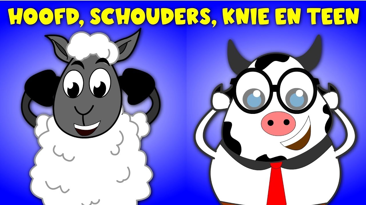 Hoofd Schouder Knie en teen - Head shoulders knees and toes in Dutch - Nederlandse kinderliedjes