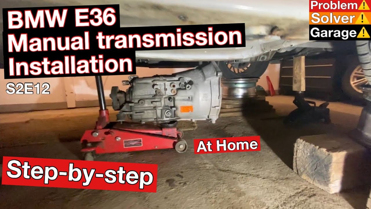 BMW E36 manual transmission installation (step-by-step) BMW E36 manual swap.