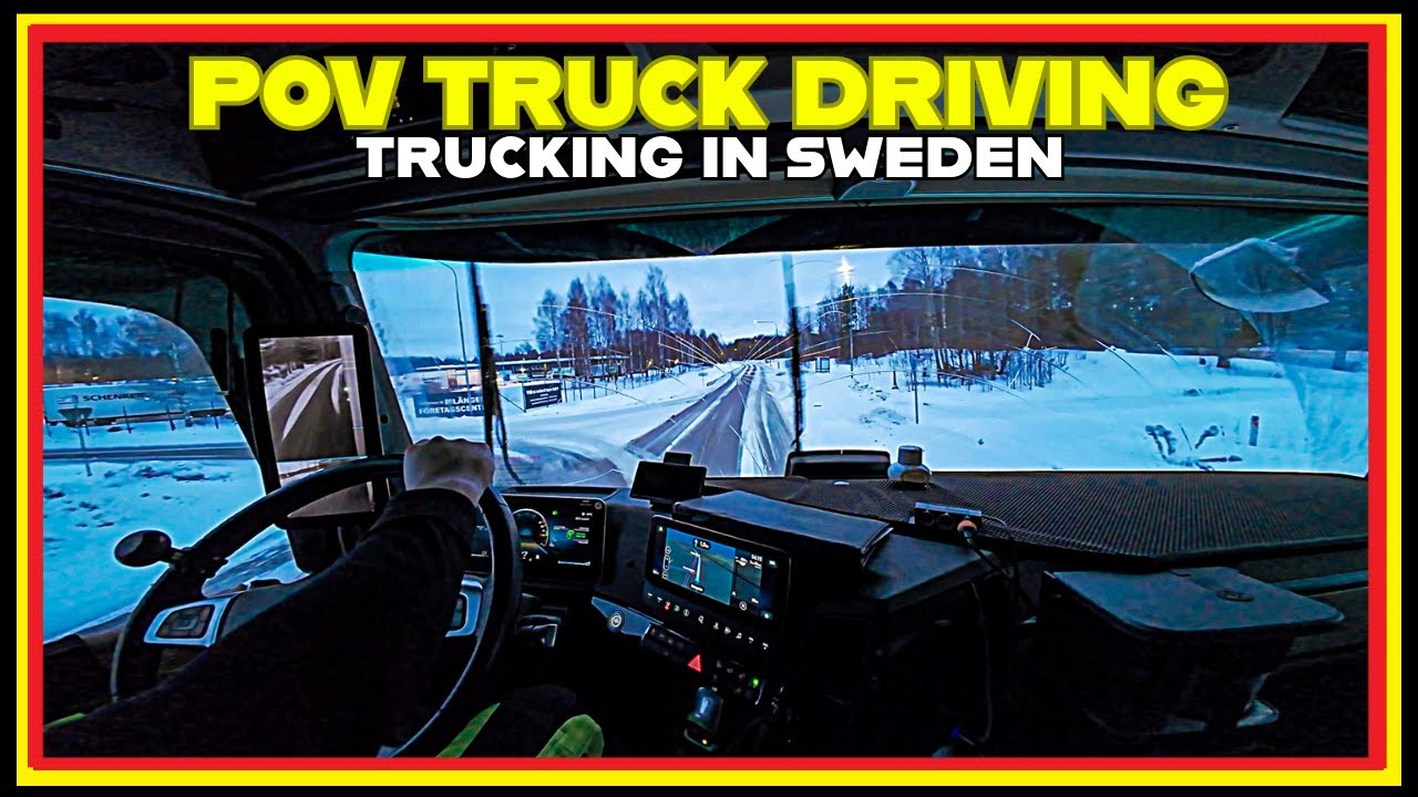 [POV TRUCK DRIVING] Benz Actros 2763, Day time trucking [Sweden] Örebro Län. Point of view Hauling.