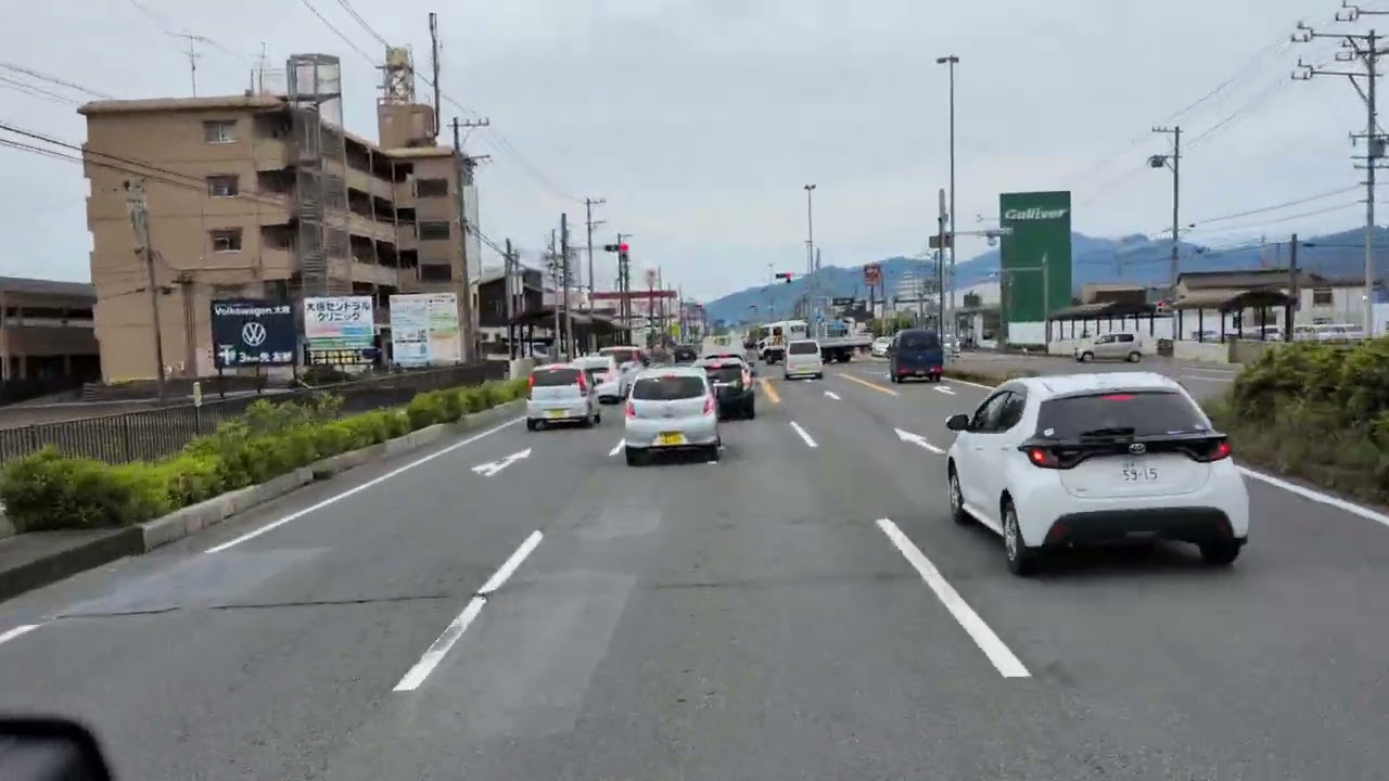 【出戻りﾄﾗｯｶｰ】ポツンと一人旅。岐阜県各務原市21号線鵜沼IC交差点→8号線→お城トンネル経由→彦根IC交差点まで。