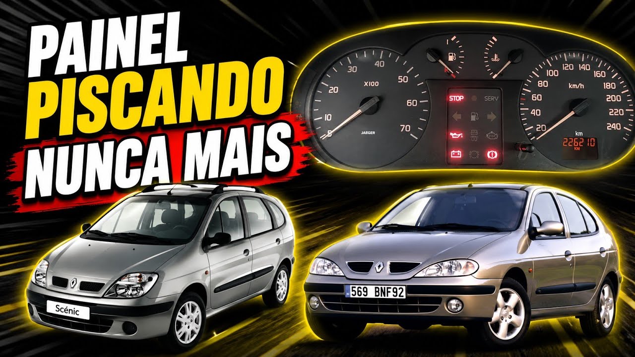 Painel piscando / acendendo luzes e outros problemas no Megane / Scenic. Veja o que pode ser