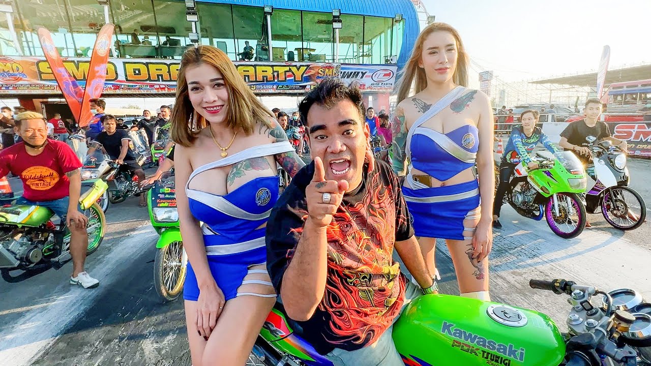 Small CC Motorbike Racing in Thailand is WILD AF