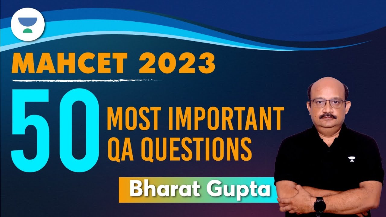 MAHCET 2023 | 50 Most Important Quant Questions Part- 1 | Bharat Gupta #mahcetmbaexam #jbims