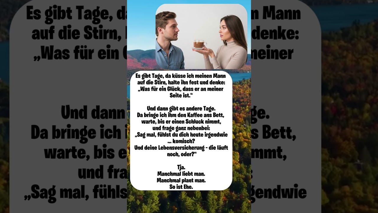 Ein ganz normaler Alltag in der Ehe...