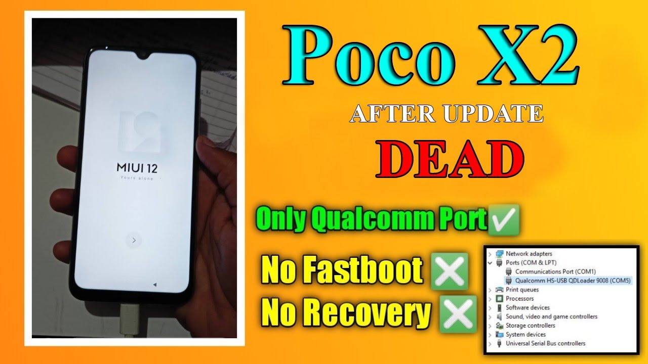 Xiaomi Poco X2/X3/X3 Pro Hard Brick l Poco X2 Unbrick | Poco X3 |  Edl Authorized Account