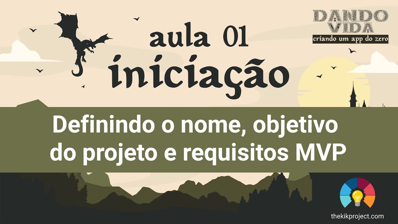 Dando vida [Aula 01] Definindo o nome, objetivo  do projeto e requisitos MVP