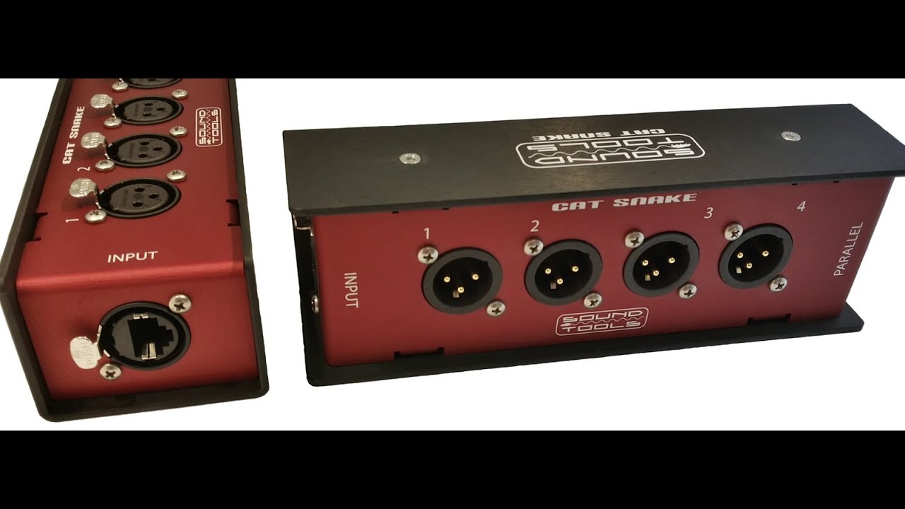 Analog Down Cat5e SoundTools CatBox and XLR Sniffer