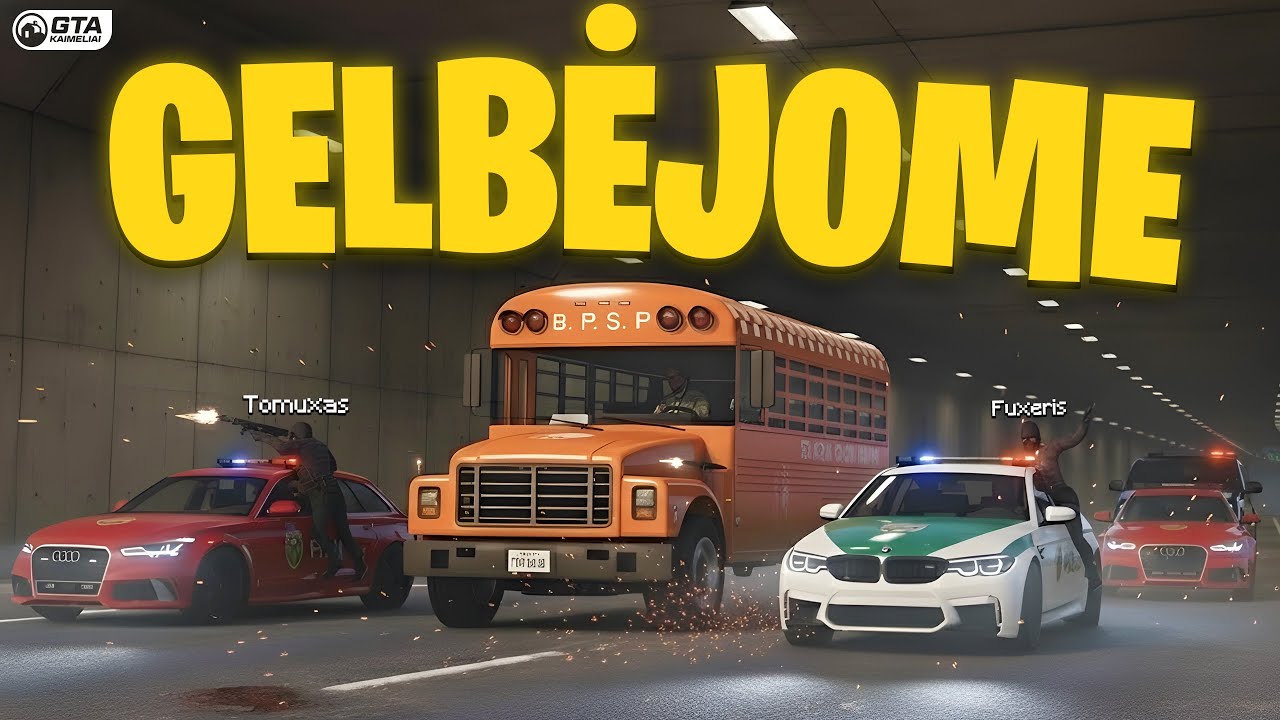GELBĖJOME DRAUGĄ NUO KALĖJIMO IKI GYVOS GALVOS? GTA ROLEPLAY LIETUVIŠKAI (GTA Kaimeliai.LT)