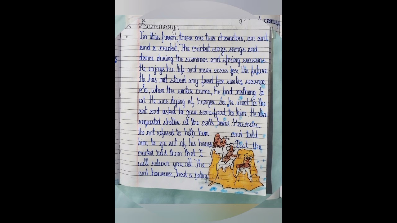 class 8 English (Honeydew Lesson 1 Poem ( The Ant and the Cricket) Word Meanings and Summary