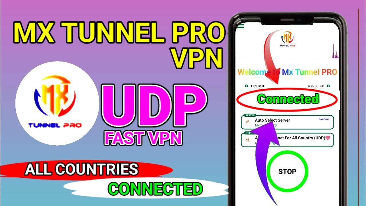 Fast and stable VPN for all countries: MX Tunnel Pro VPN setup for secure online browsing