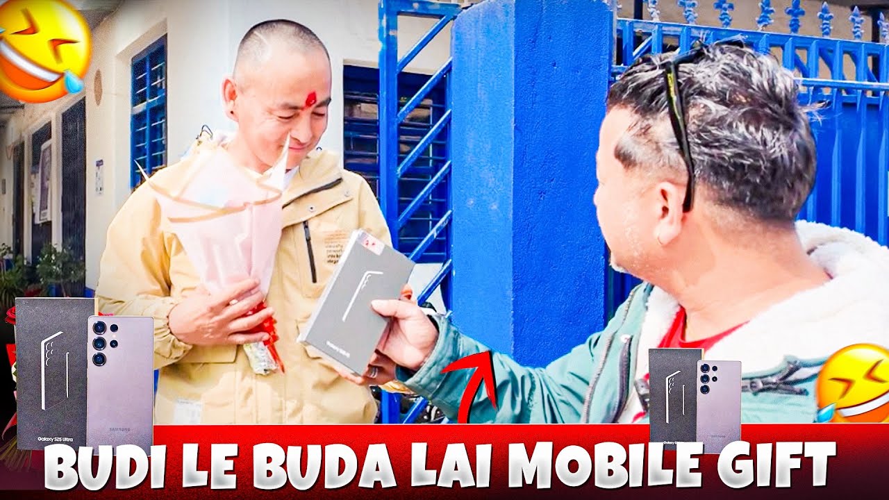 Budi Le Buda Ko Birthday Ma Prank Garda | Ayush station | Kathmandu Surprise 