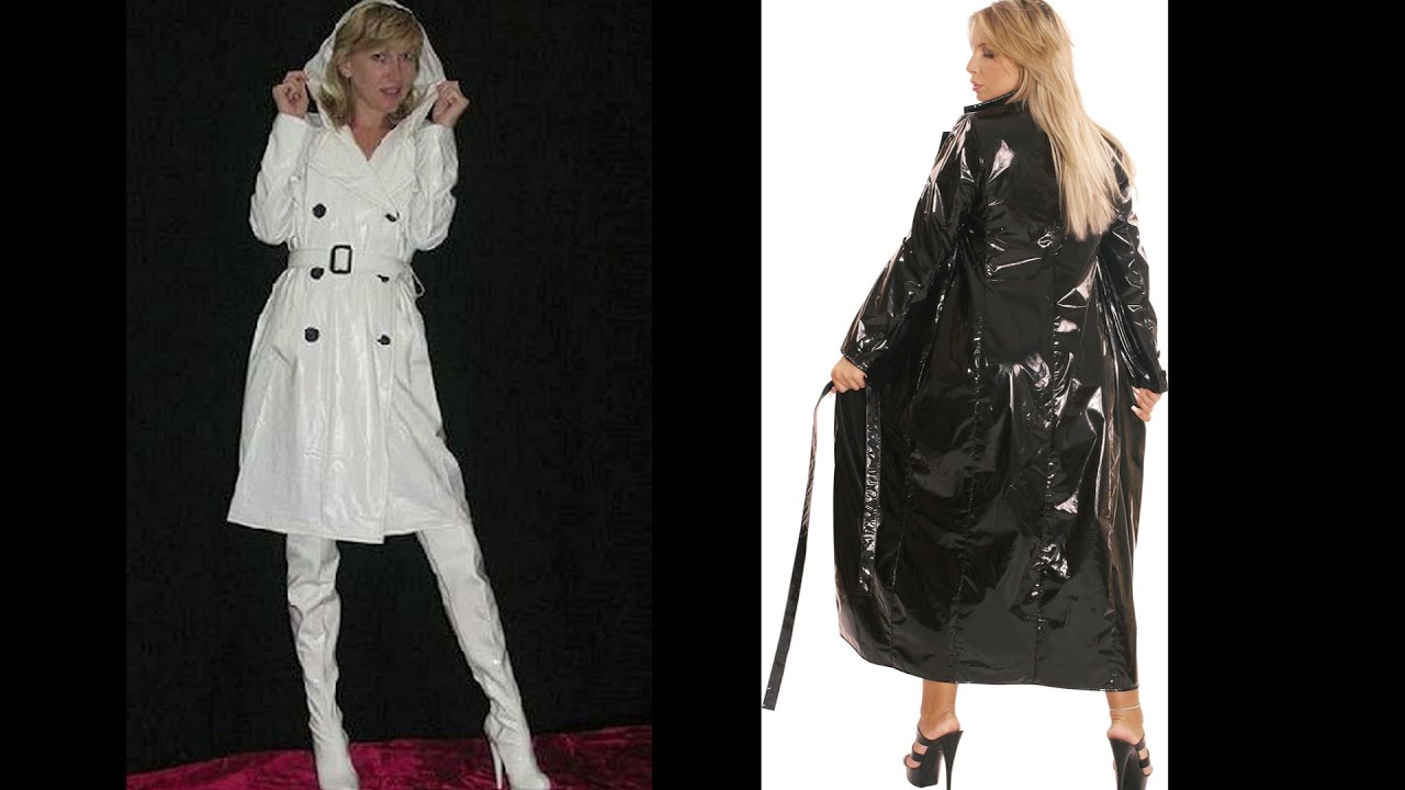 White or Black PVC Raincoats?