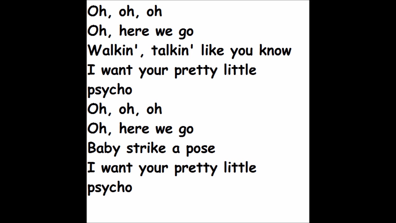 pretty little psycho nightcore lyrics