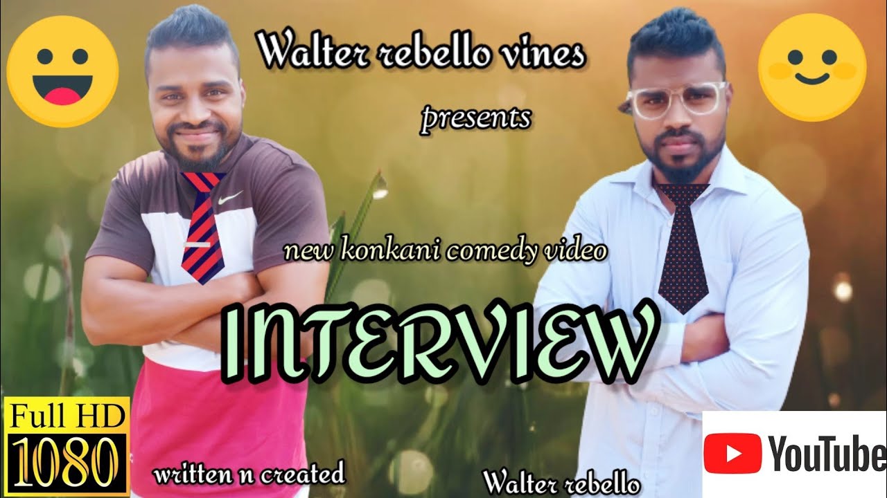 new Konkani comedy video|| INTERVIEW 🤓😛✌️🔥|| by Walter rebello.