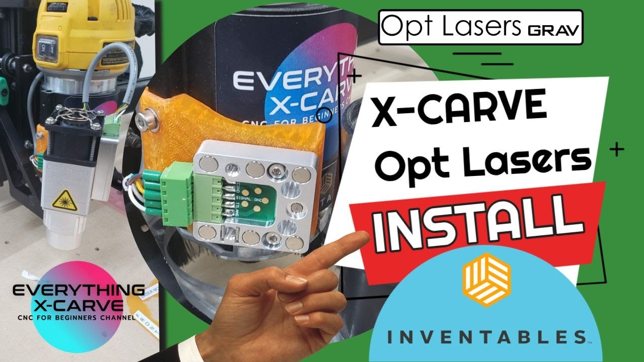 Установка лазера на X-Carve - Opt Lasers