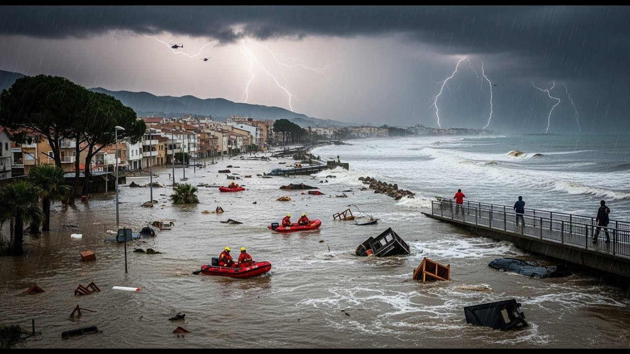 CHAOS in Spain:Powerful Tarragona Flood Submerges Montsi&agrave;, La R&agrave;pita & Godall&mdash;5,700 Homes Destroyed!