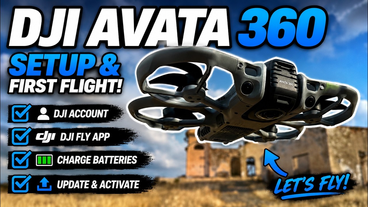 DJI AVATA 360 BEGINNER'S GUIDE | Setup, Activate, Update & First Flight!