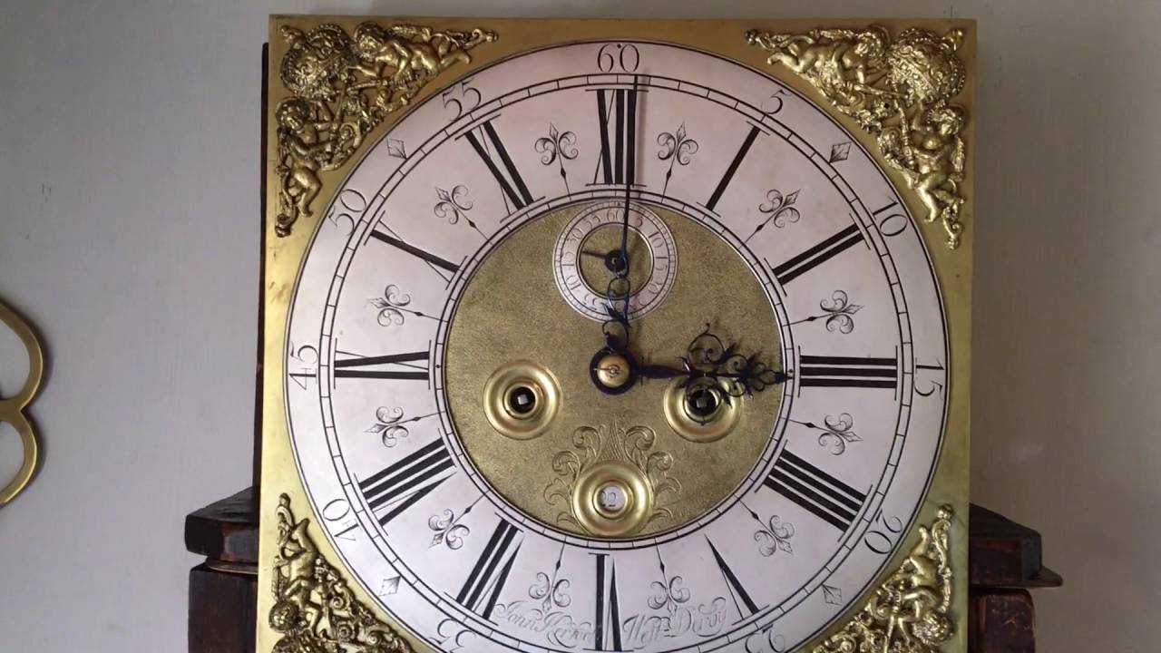 Early 18th Century Brass Dial Clock, By John Kerfoot, West Derby