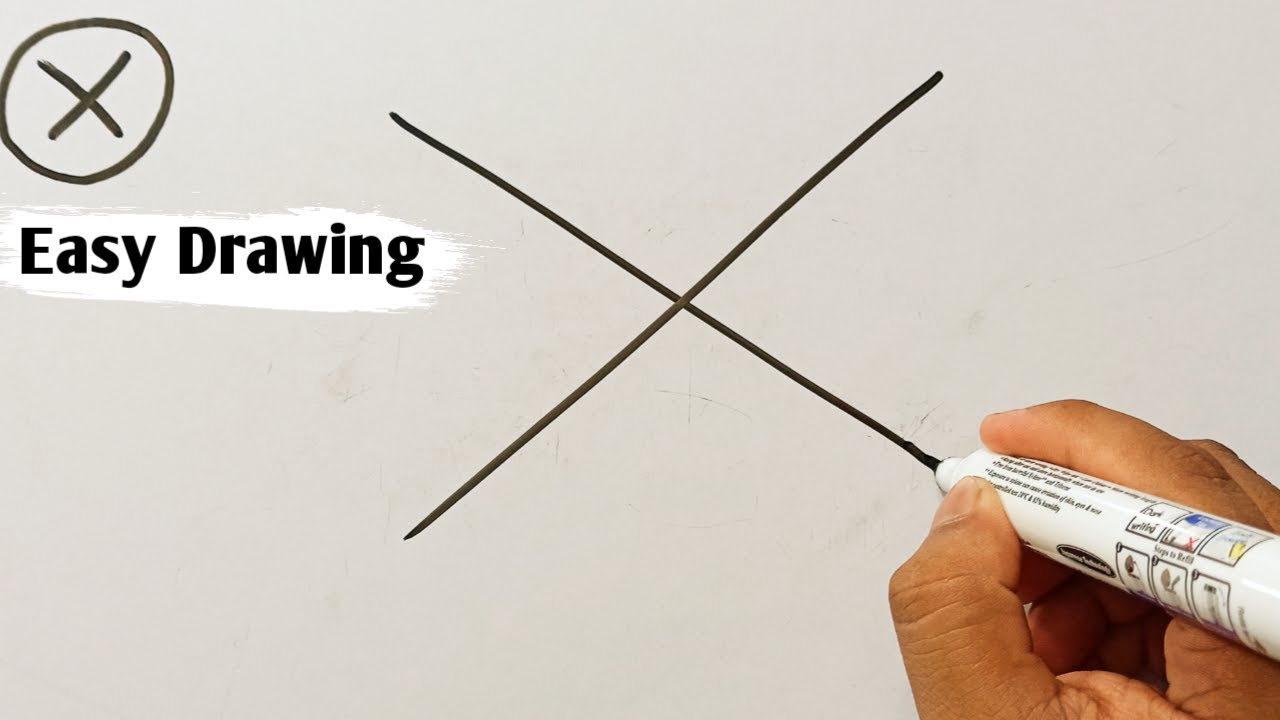 How To Draw A Butterfly Flying With Letter X | Easy Way To Draw A Cute Butterfly Step By Step