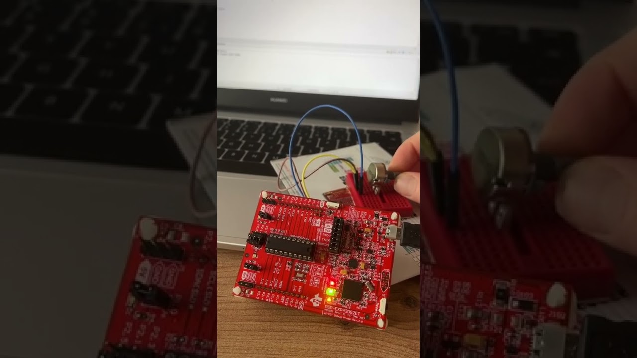 LED brightness with pot with ADC for #MSP430