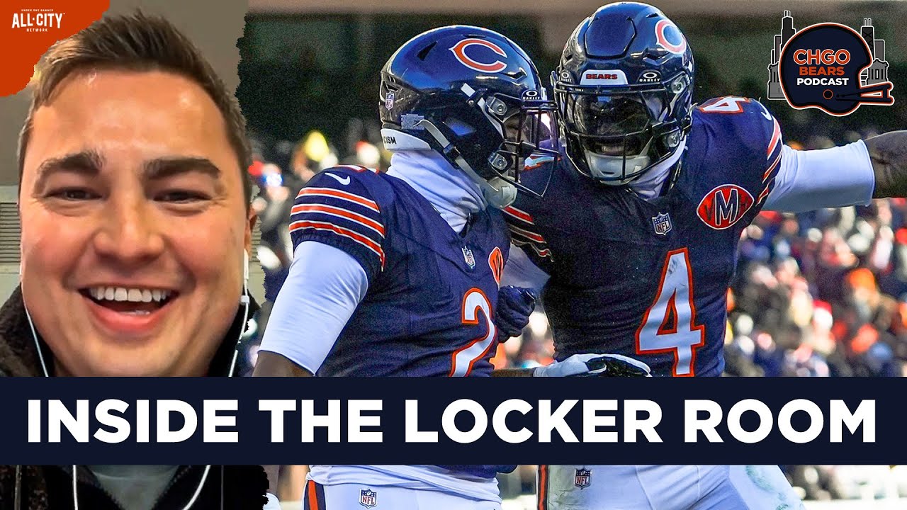Inside a CELEBRATORY Chicago Bears Locker Room After the Most COMPLETE Game of the Season