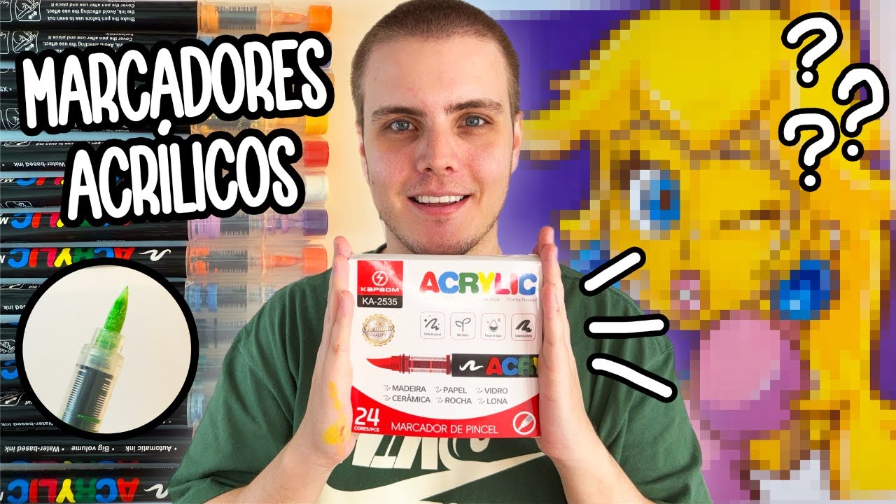 Testei os Marcadores Acrílicos da Shopee! Vale a Pena?
