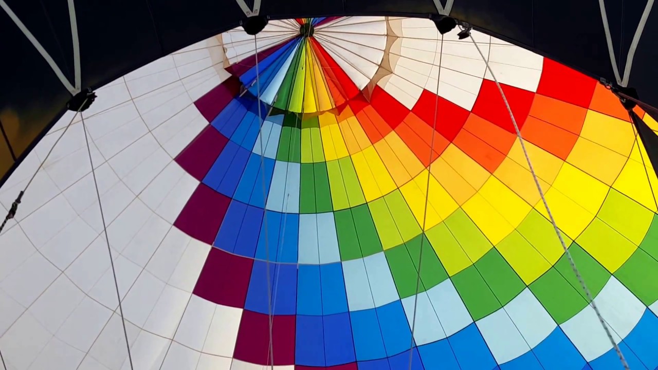Hőlégballon landolás, lebontás - hőlégballonozás