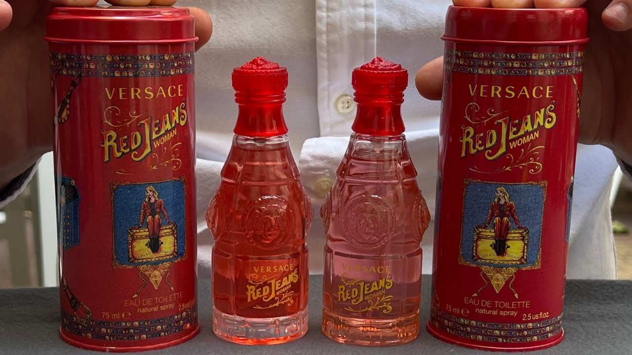 Fake vs Real Versace Jeans Red Woman Perfume 75 ml