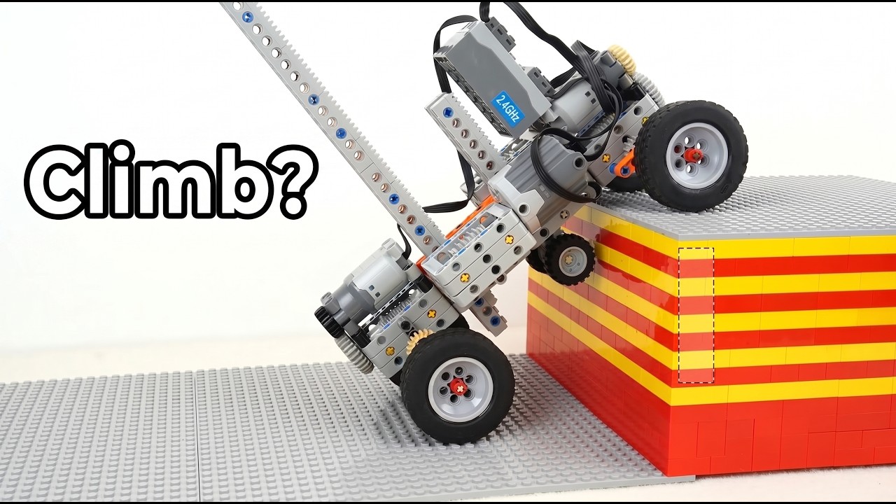 Lego Technic Climbing Test:  5 Lego Tracked Vehicles vs 6 Obstacles | Lego Smart