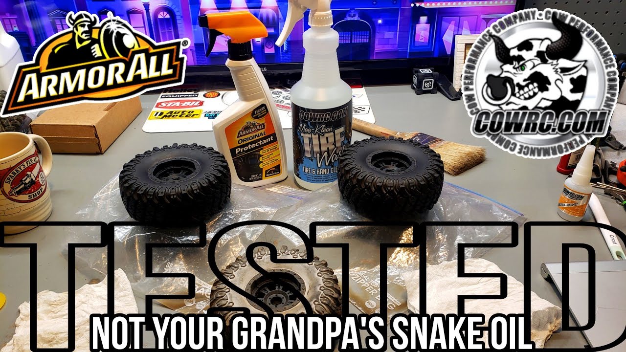 Cow RC Tire Wash vs Armor All Protectant for your RC