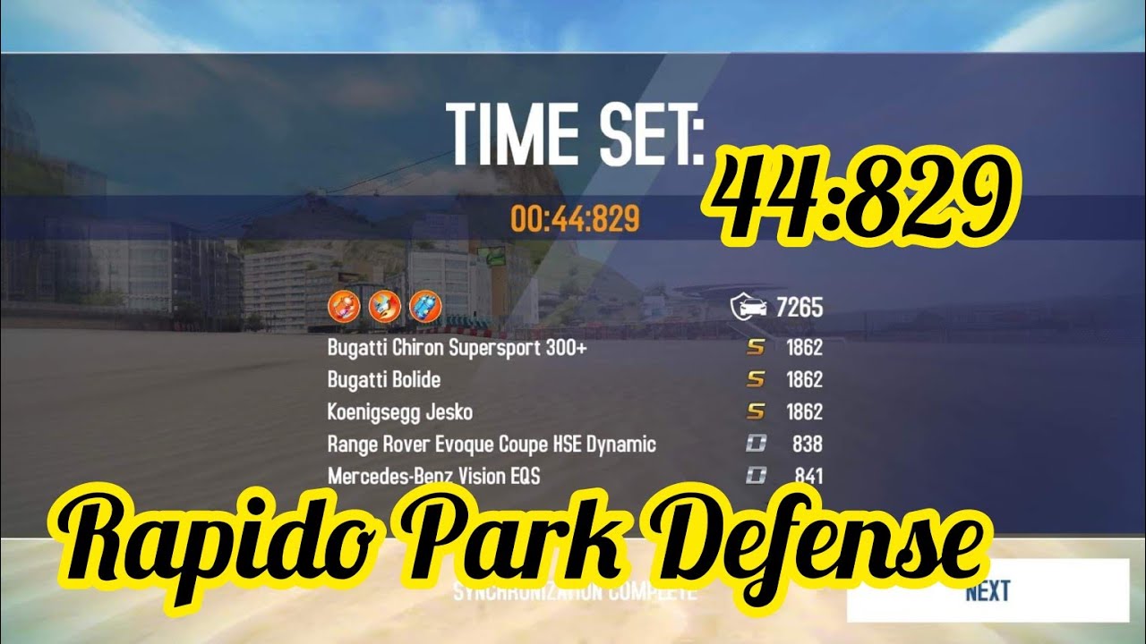 Asphalt 8| Rapido Park 44:829 Gauntlet Defense