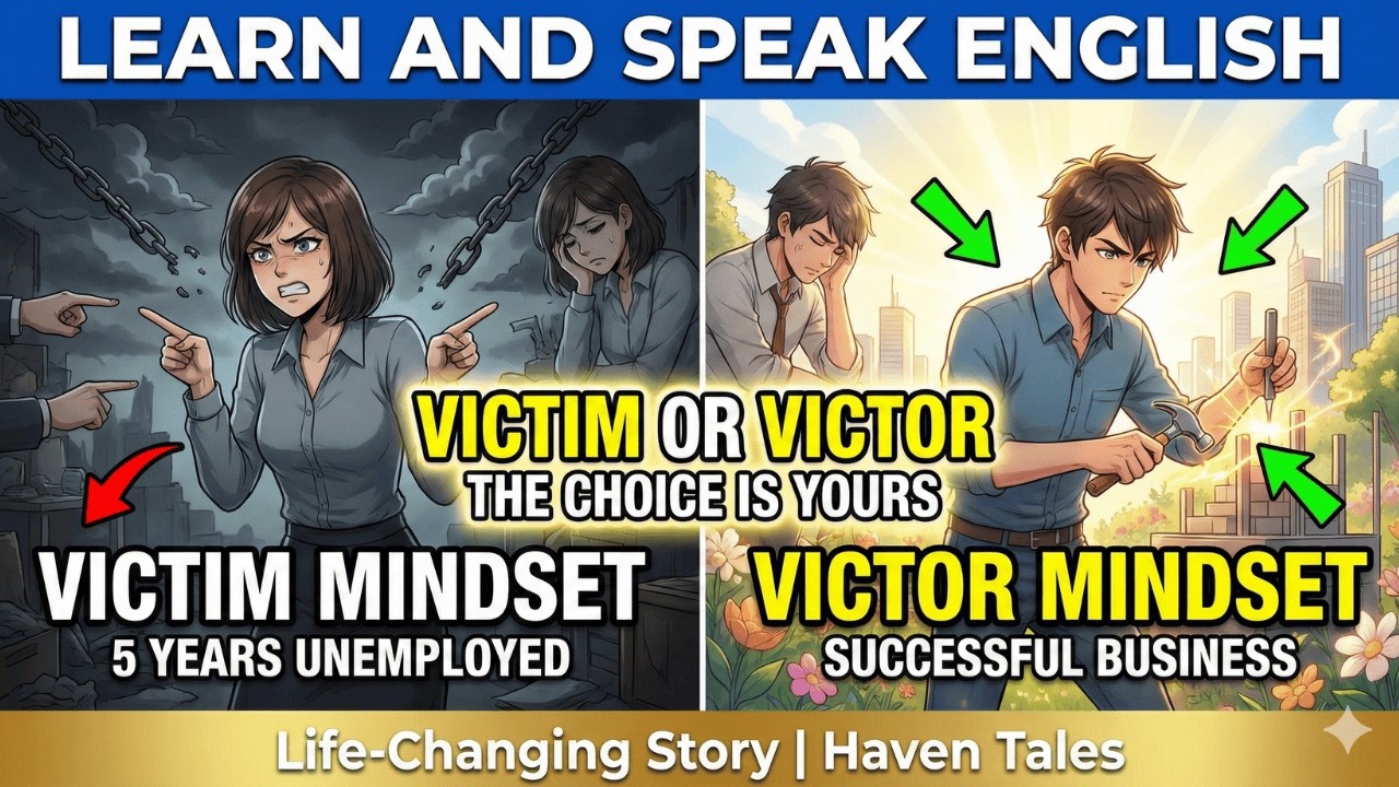 Same Tragedy. One Stayed Victim. One Became Victor. Here's the Difference. | Learn English