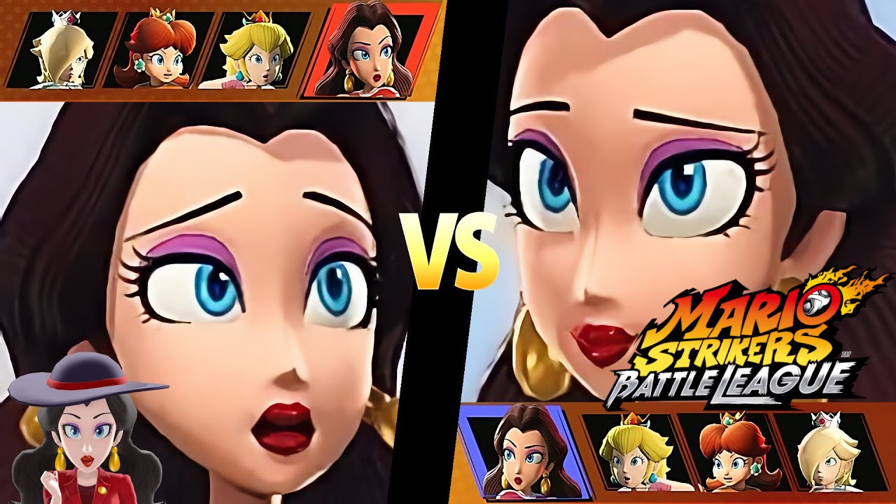 Mario Strikers Battle League Team Pauline vs Team Pauline at Mushroom Hill