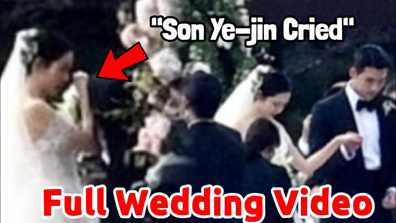 BINJIN'S FULL WEDDING VIDEO: SON YE-JIN CRIED AS SHE SAYS HER VOW TO HYUN BIN  #binjinwedding #fyp