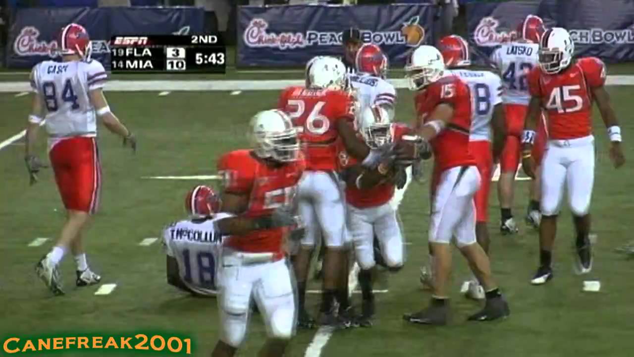2004 Peach Bowl: Miami Hurricanes vs Florida Gators