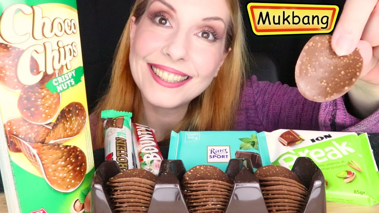 MUKBANG: ASSORTED CHOCOLATE BARS 🍫 | Greek Talking + English Subtitles | SaltedCaramel Life