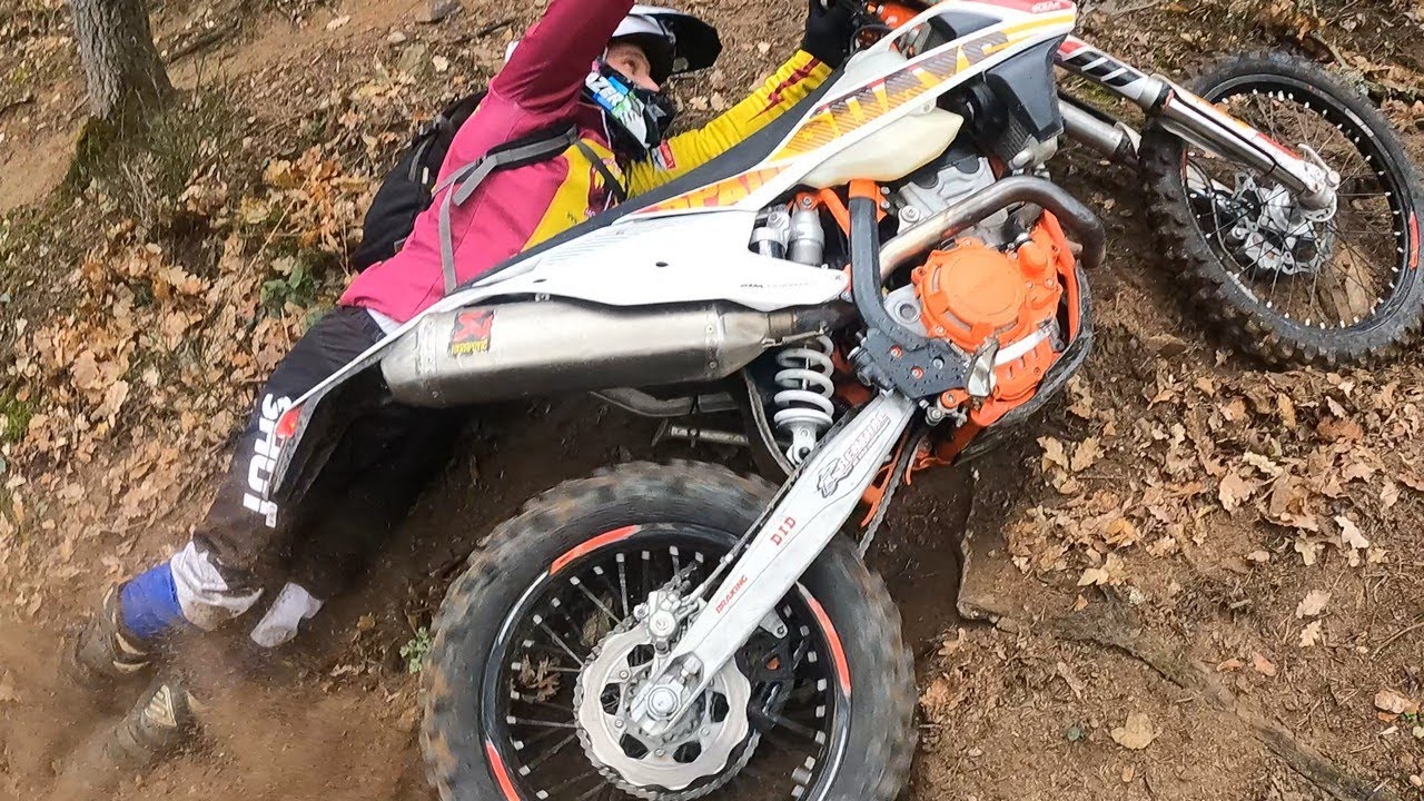Balade enduro avec des abonnés : chûtes et grimpettes !