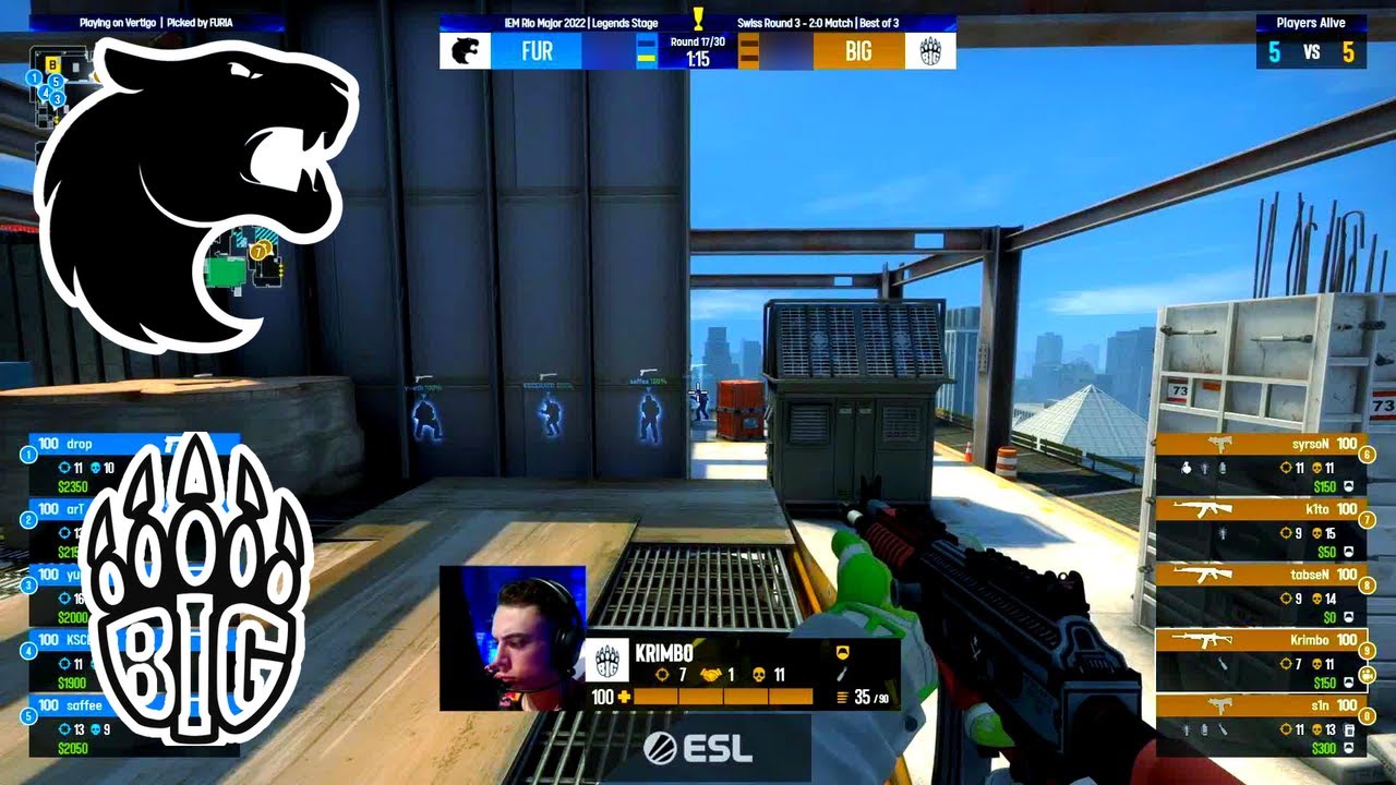 FURIA vs BIG | Highlights | IEM Rio Major 2022 - Legends Stage