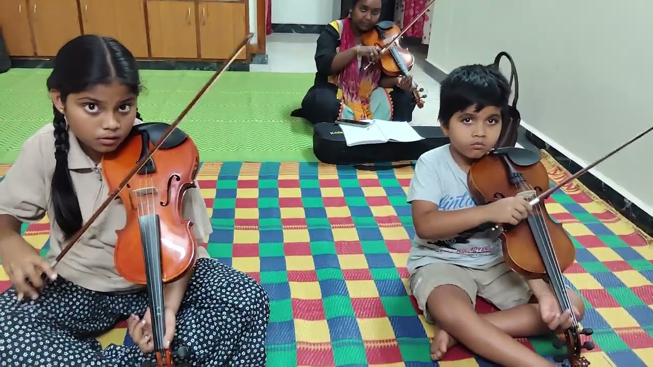 జంట స్వరాలు  violin 