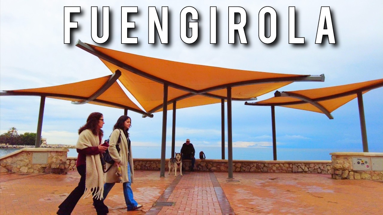 FUENGIROLA 🇪🇦 Seaside Promenade Costa del Sol Spain Walking Tour 4K