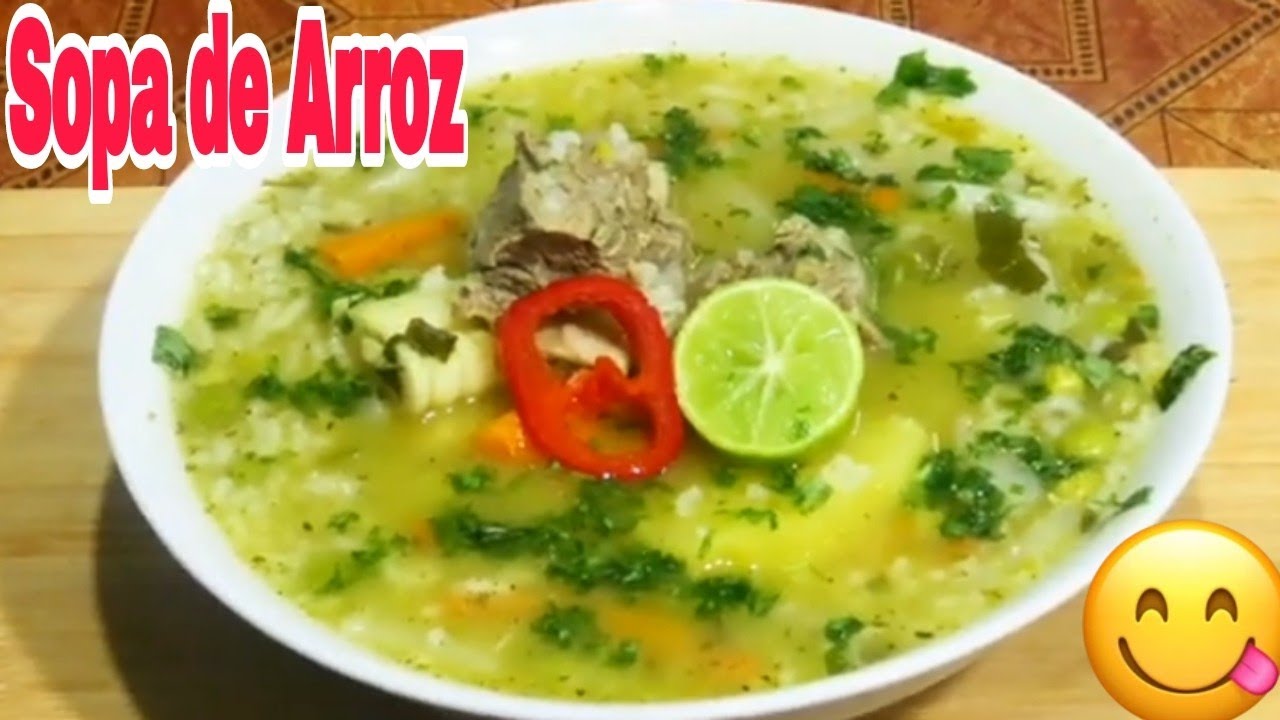 Sopa de Arroz con Costilla de Res 🍲 Fácil  y Nutritivo /Caldo de Res 🇵🇪👌